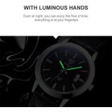 Yazole 296 Kalender Waterdicht Luminous Quartz Watch (zwart+bruin)