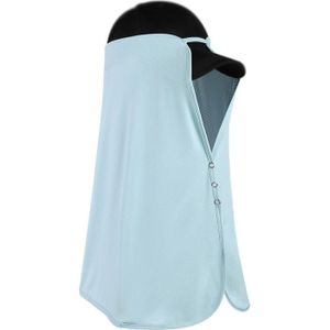 Zomer Ice Silk Sunshade Outdoor Hat Gordijn Dames Anti-UV Rijden Sjaal Hoofscarf (XTJ49 Crystal Blue)