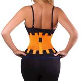 Mannen en vrouwen neopreen lumbale taille steun Unisex oefening gewicht verlies Burn shaper Gym Fitness gordel  maat: S (Orange)