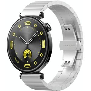 Voor Huawei Watch GT4 41 mm n kraal vlindergesp roestvrijstalen metalen horlogeband