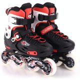 Kinderen verdikte bracket rolschaatsen schaatsen schoenen  maat: M (rood)