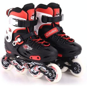 Kinderen verdikte bracket rolschaatsen schaatsen schoenen  maat: M (rood)