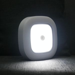 1145 Human Body Induction Plafondlamp Draadloze installatie Batterij Plafondlamp (White Shell White Light)