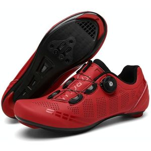 T27 Cycling Ademend Power-Assisted Mountain Fietsschoenen  Grootte: 37 (Highway-Red)