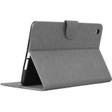 Voor iPad mini 3 ingedrukt bloemen vlinder patroon horizontale Flip PU lederen draagtas met magnetische Buckle & houder & Card Slots & Wallet(Grey)