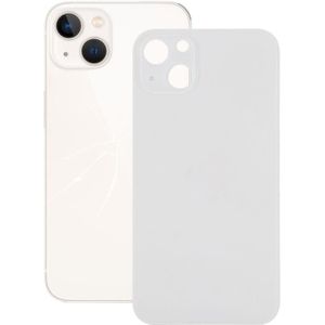 Eenvoudige vervanging Big Camera Gat Glass Back Battery Cover voor iPhone 13 (White)