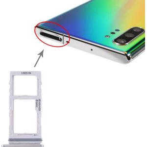 SIM-kaartlade + SIM-kaartlade / Micro SD-kaartlade voor Samsung Galaxy Note10+(Grijs)