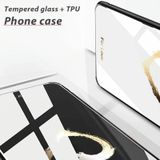 Voor Honor 9 Lite Kleurrijk Geschilderd Glas Telefoonhoesje (Liefde)