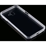 Voor Samsung Galaxy J6+ PC+TPU Ultra-dunne dubbelzijdige all-inclusive transparante mobiele telefoon case