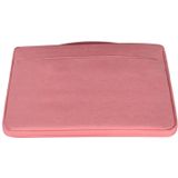 15 6 inch Fashion casual polyester + nylon laptop handtas aktetas Notebook Cover Case  voor MacBook  Samsung  Lenovo  Xiaomi  Sony  DELL  CHUWI  ASUS  HP (roze)