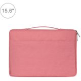 15 6 inch Fashion casual polyester + nylon laptop handtas aktetas Notebook Cover Case  voor MacBook  Samsung  Lenovo  Xiaomi  Sony  DELL  CHUWI  ASUS  HP (roze)