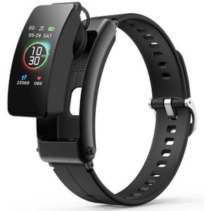 K30 0 96 inch siliconen band oortelefoon afneembaar leven waterdicht smartwatch ondersteuning Bluetooth-oproep