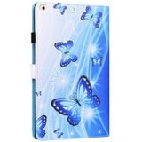 Animal Pattern Horizontal Flip Leather Case with Holder & Card Slots & Photo Frame & Sleep / Wake-up Function For iPad Mini 5 / 4 / 3 / 2 / 1(Blue Butterfly)