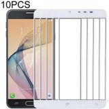 10 PCS front screen buitenste glazen lens voor Samsung Galaxy J7 Prime  On7 (2016)  G610F  G610F / DS  G610F / DD  G610M  G610M / DS  G610Y / DS (wit)