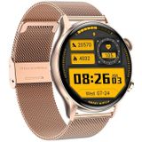 HK8Pro 1.36 inch AMOLED Screen Steel Strap Smart Watch  Support NFC Function / Blood Oxygen Monitoring(Gold)