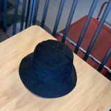 Leisure Corduroy Fisherman Hat Fall en Winter Foldable Art Sunhat  Maat: M (56-58cm)(Zwart)