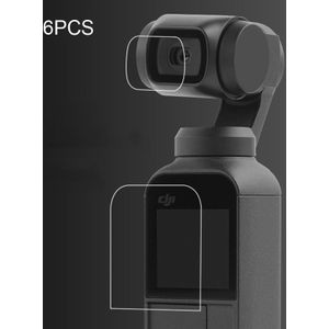 6 stuks HD Lens Protector + scherm Film voor DJI OSMO Pocket Gimbal