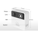 VESAFE Home VS-A10 HD 720P beveiligings camera Smart WiFi video muziek ring deurbel  ondersteuning TF Card & Night Vision voor IOS en Android (met ding dong/Chime) (wit)