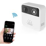 VESAFE Home VS-A10 HD 720P beveiligings camera Smart WiFi video muziek ring deurbel  ondersteuning TF Card & Night Vision voor IOS en Android (met ding dong/Chime) (wit)