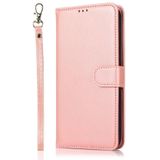 For Samsung Galaxy Note20 Calf Texture 2 in 1 Detachable Magnetic Back Cover Horizontal Flip Leather Case with Holder & Card Slots & Wallet & Photo Frame(Rose Gold)
