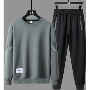 FLQS188 lente en herfst ronde kraag pullover sweatshirt set heren casual sportkleding  maat: M