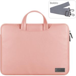 Waterdichte PU-laptoptas binnentas  maat: 15 inch (rosgoud)