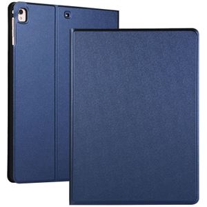 Voor iPad 10 2 voltage elastische lederen TPU beschermhoes met houder (donkerblauw)