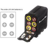 BB-6 AA batterijvak naar F970 vak universele Batterijbox voor LED camera licht vulling licht