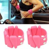 1 paar Yoga Fitness afneembare gewicht-dragende armbanden sport gewicht-dragende siliconen polsbandjes  specificatie: 1800g (roze)
