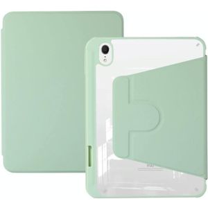 Voor iPad Air 5 2022/4 2020 Acryl Draaibare Houder Tablet Lederen Case (Groen)