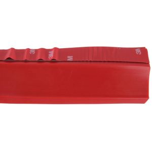 Universele 2 5 m auto voorkant Achterbumper Lip Splitter Spoiler rok zelfklevende Protector(Red)