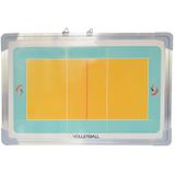 Aluminium legering Volleybal Coach Board Plate Handbal Coaching Sets Volley Ball Equipment Training Magnetic met Eraser & Pen