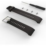 Voor Garmin Forerunner 30 / 35 Siliconen vervangende polsband horlogeband(Zwart)
