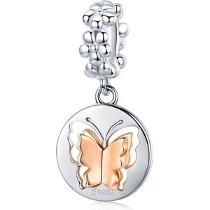 S925 Sterling Silver Gold Butterfly Hanger DIY Bracelet Ketting Accessoires