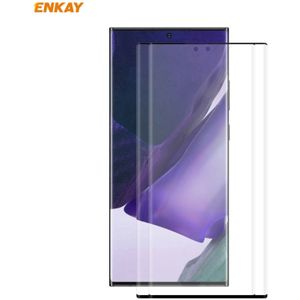 2 PC's voor Samsung Galaxy Note 20 Ultra ENKAY Hat-Prince 0.26mm 9H 3D explosiebestendig volledig scherm gebogen warmte buigen tempered glass film