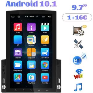 9 7 inch verticaal scherm HD 2.5D Glazen Auto MP5-speler Android Navigatie All-in-one Machine  Specificatie: Standaard + 4 Lights Camera