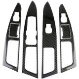 6 PC'S auto Carbon Fiber venster Lift panel ecorative sticker voor Ford nieuwe Mondeo