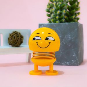 Auto-interieur simulatie schudden hoofd speelgoed swingende Sinister Smile Emoji Expression decor ornament