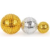 1 Pair Magnetic Massage Ball Relax Muscle Finger Plantar Pressure Massage Stab Ball  Size:3.2cm(Gold)