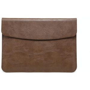 Horizontal Litchi Texture Laptop Bag Liner Bag For MacBook 12 Inch A1534(Liner Bag Brown)