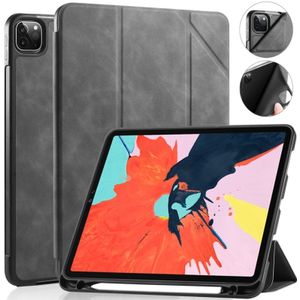 Voor iPad Pro 11 (2020) DG. MING See Series Horizontale Flip Leather Case  met Holder & Pen Tray(Gray)