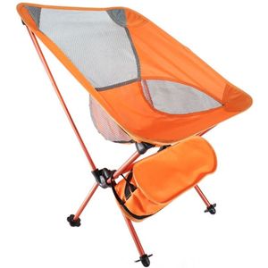 Outdoor draagbare vouwen Camping stoel licht vissen strandstoel luchtvaart aluminiumlegering rugleuning fauteuil