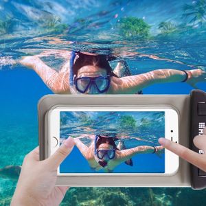 Transparante HAWEEL universeel Waterdicht tas met Lanyard voor iPhone 6 & 6 Plus / 6S & 6S Plus  Samsung Galaxy S6 / S5 / Note 5(zwart)