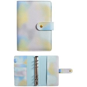 A6 PU-leer Macaron-notitieboek Symphony Pearl Paper Losbladig Cash Budget Book