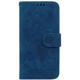 For Samsung Galaxy A70 / A70s Butterfly Rose Embossed Leather Phone Case(Blue)