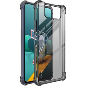 Voor OnePlus Nord N10 5G IMAK All-inclusive Shockproof Airbag TPU Case (Transparant Zwart)