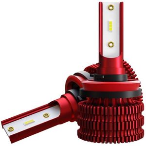 2 stuks KINGSOFE K5 H8/H9/H11 DC9-36V/18W/2000LM/6000K IP68 auto LED koplamp lampen (koel wit)