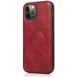 Meerdere kaarten slots afneembare magnetische horizontale flip lederen behuizing met kaartslots & houder & portemonnee voor iPhone 12 / 12 Pro(Rood)