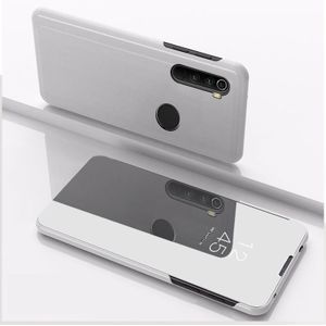 Voor Xiaomi Redmi Note 8T Vergulde Spiegel Horizontaal Flip Leder met Stand Mobiele Telefoon Holster (Zilver)