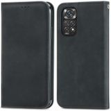 Voor Xiaomi Redmi Note 11s Retro Skin Feel Magnetic Flip Leather Phone Case (Black)